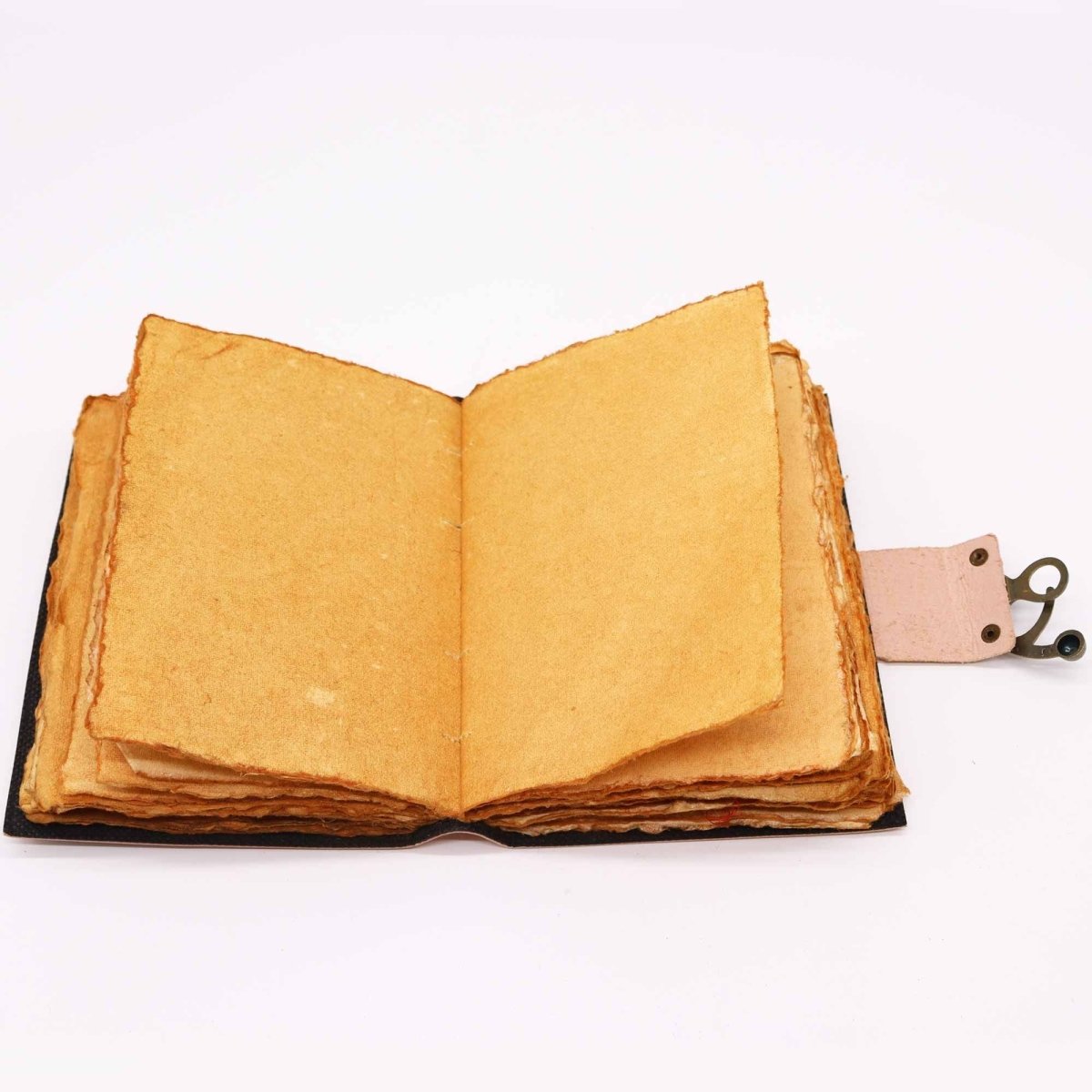 Leather Seven Chakra Colours Deckle - edge NotebookLeather Notebooks – Vintage Style JournalsHeart Notes