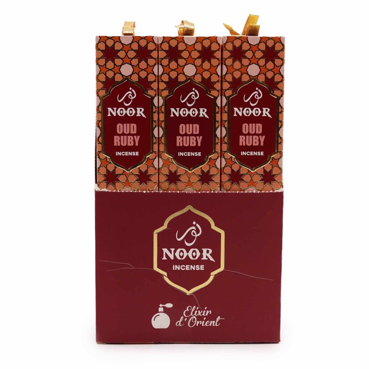 Noor Oud Incense - RubyPremium Noor Oud IncenseHeart Notes