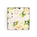 Square Box - Wedding Blessings - White & IvorySoap Flower Gift BoxesHeart Notes