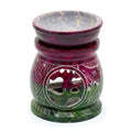 Small Coloured Soapstone Oil Burner 8cm - Om & ElephantSoapstone Oil BurnersHeart Notes
