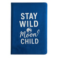 Dark Blue Velvet Notebook - 80 pages - Stay Wild Moon ChildWellness & Gratitude NotebooksHeart Notes