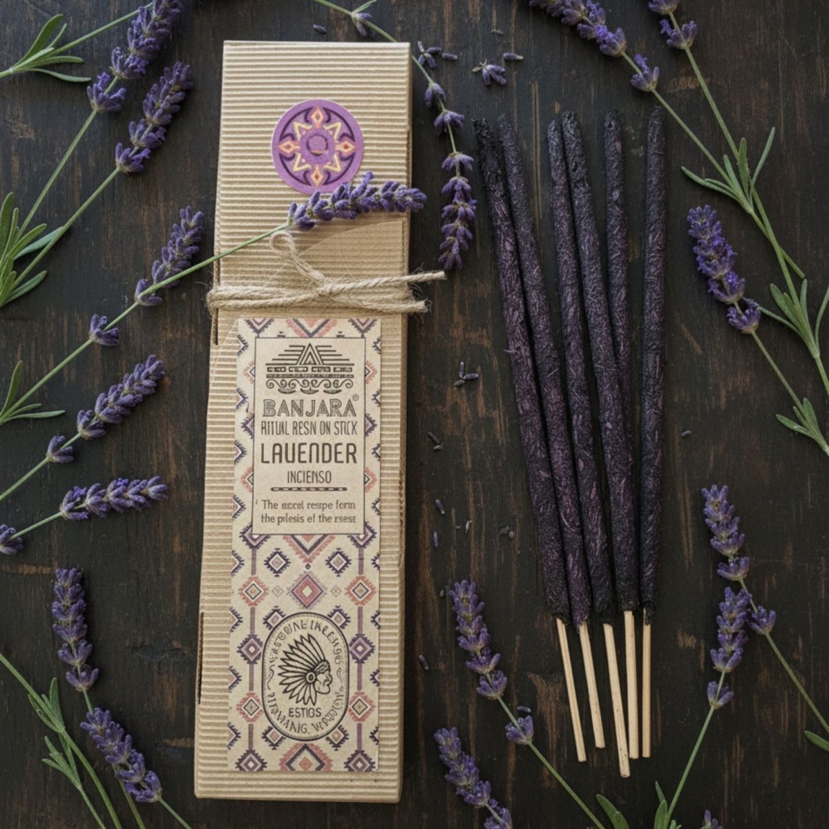 Ritual Resin on Stick - LavenderRitual Resins on StickHeart Notes
