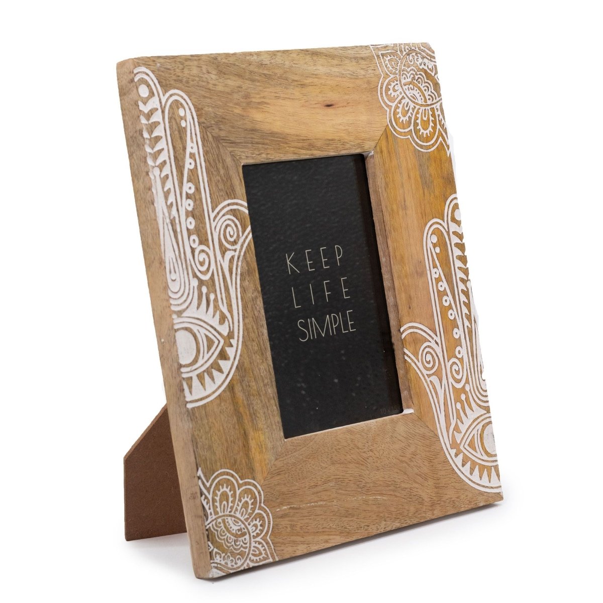 Med Mango Wood Picture Framel (for 10x15cm) 26x20x2cm - Hansa - WhiteMango Wood Picture FramesHeart Notes