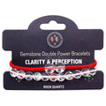 Gemstone Double Power Bracelets - Rock QuartzGemstone Double Power BraceletsHeart Notes
