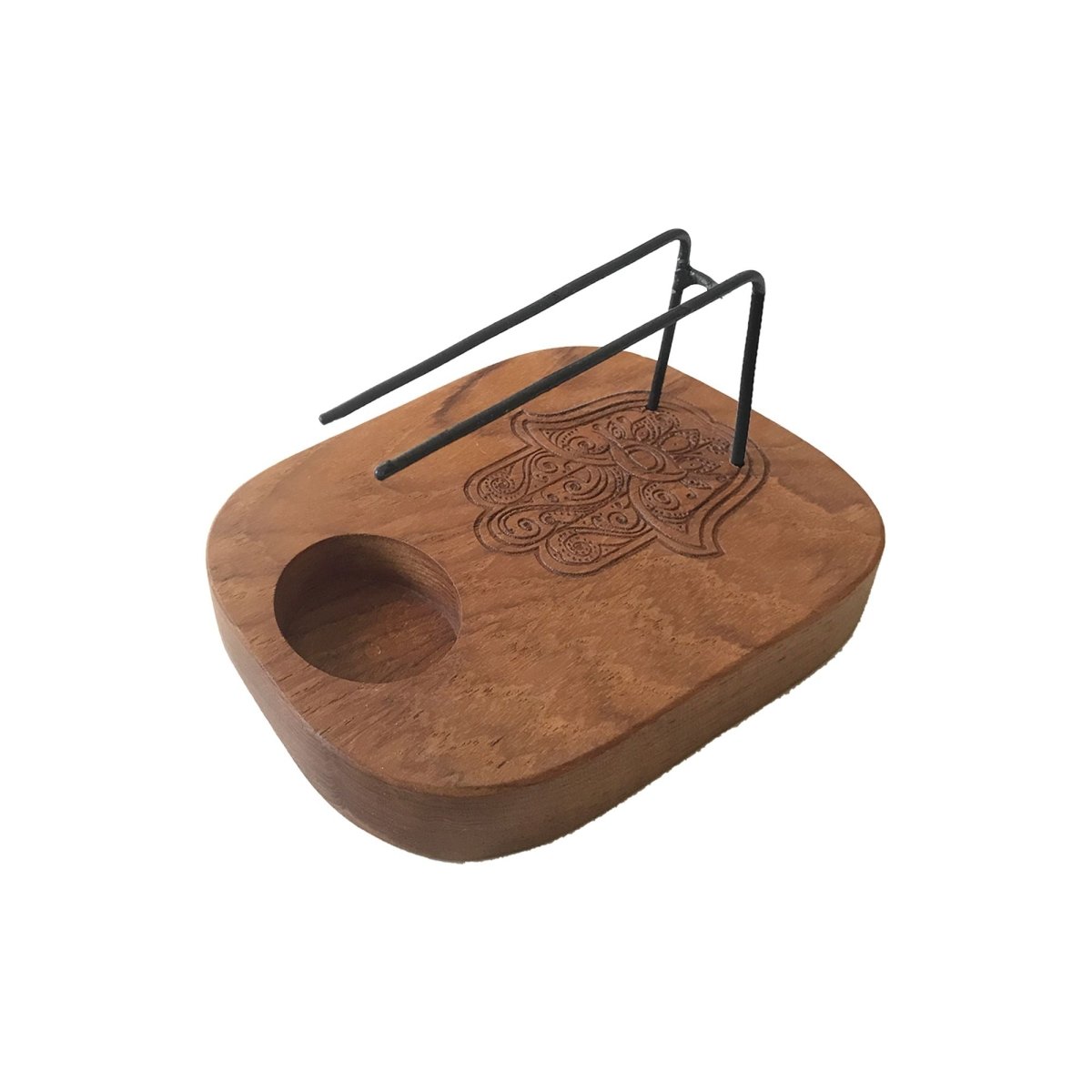 Palo Santo Heater - Teak Wood - Hamsa DesignPalo Santo HeatersHeart Notes