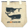 Eco Jute Bag - Two WhalesEco Jute BagsHeart Notes