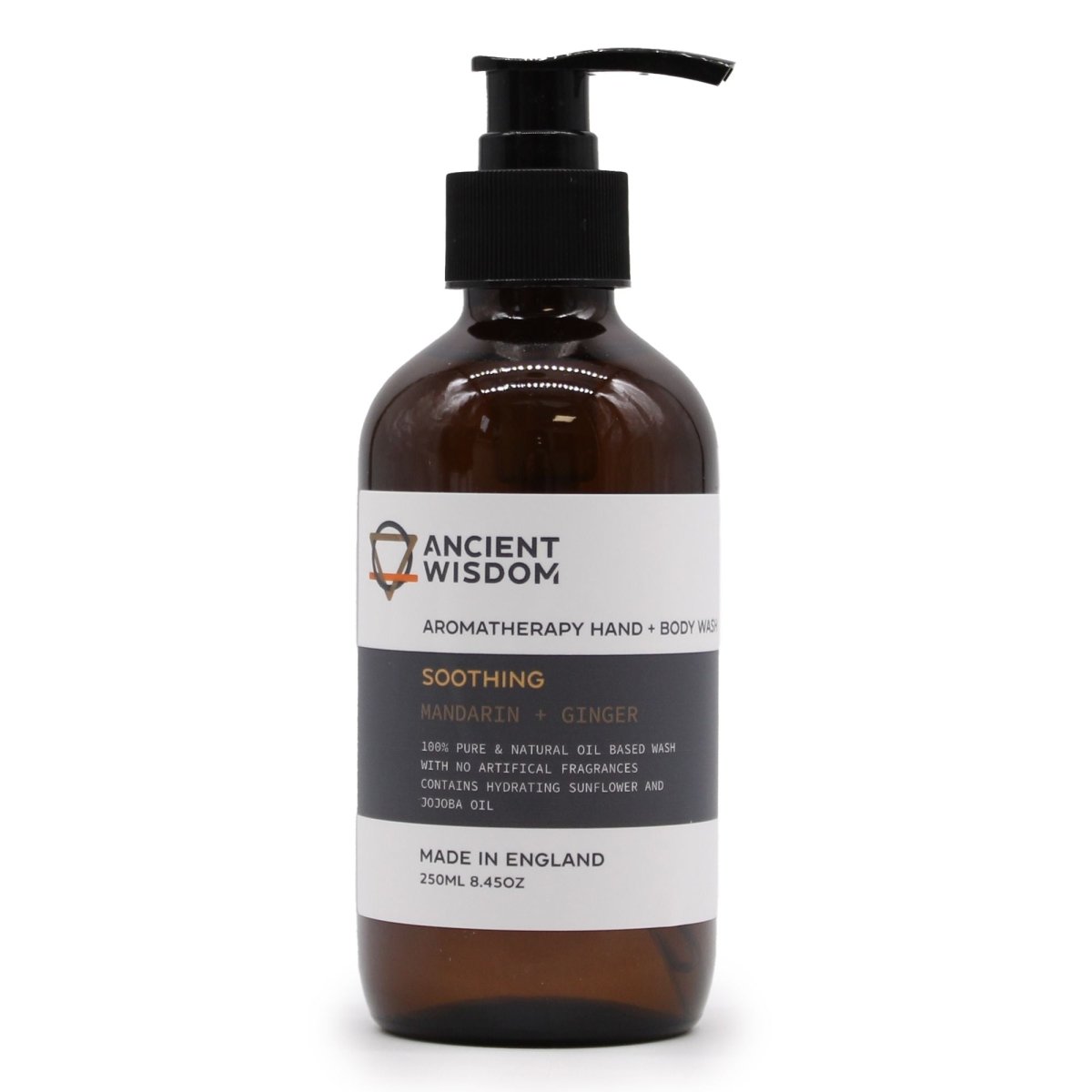 Mandarin & Ginger Hand & Body Wash 250mlAromatherapy Hand & Body WashHeart Notes