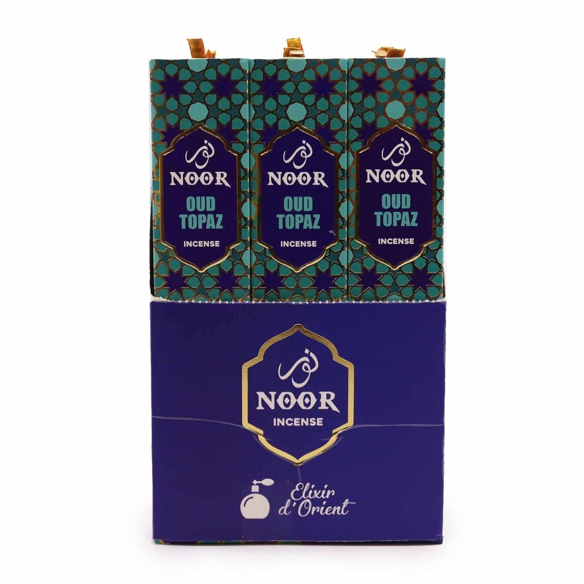 Noor Oud Incense - TopazPremium Noor Oud IncenseHeart Notes