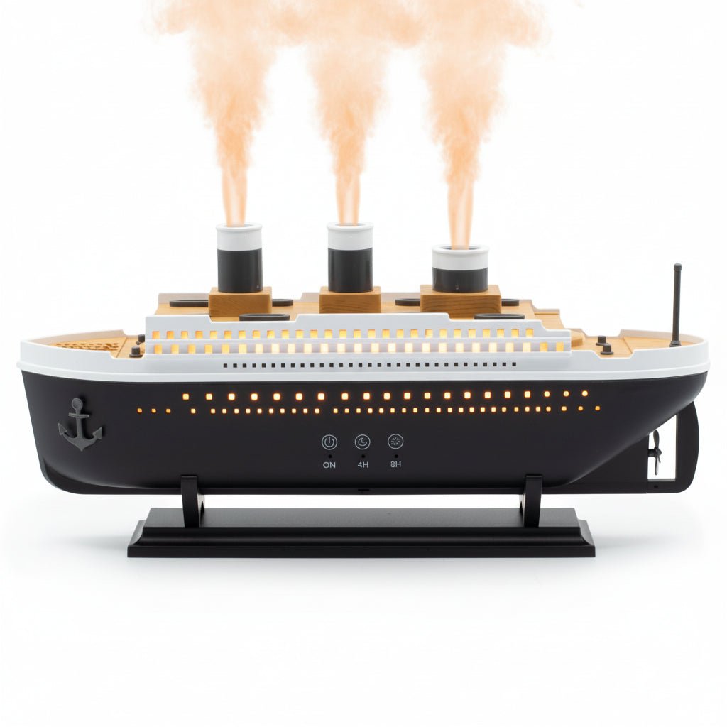 Ship Model Puff Effect Aroma Diffuser with Colour - Changing LEDAroma DiffusersHeart Notes