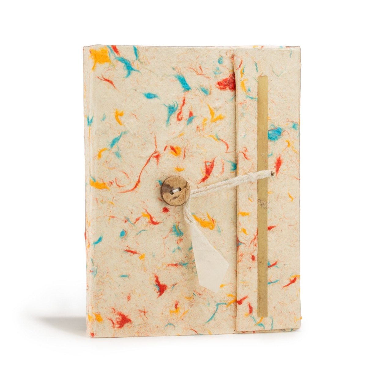 Lokta Mixed Colour Cotton Notebook – Medium (15x12cm) – 45 LeavesLokta Paper NotebooksHeart Notes