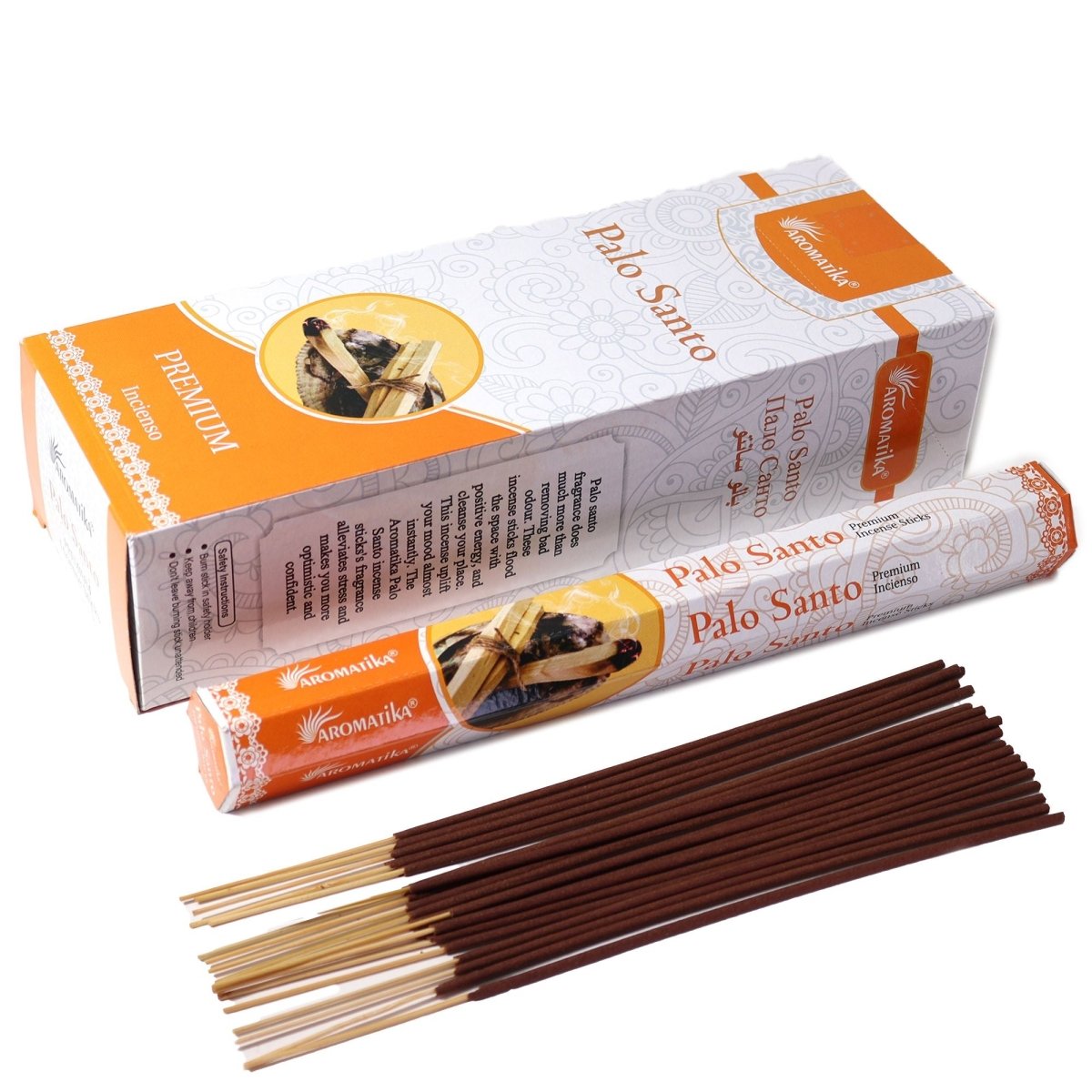 Aromatika Charcoal Free Hex Incense - Palo SantoAromatika Charcoal Free Hex Incense SticksHeart Notes