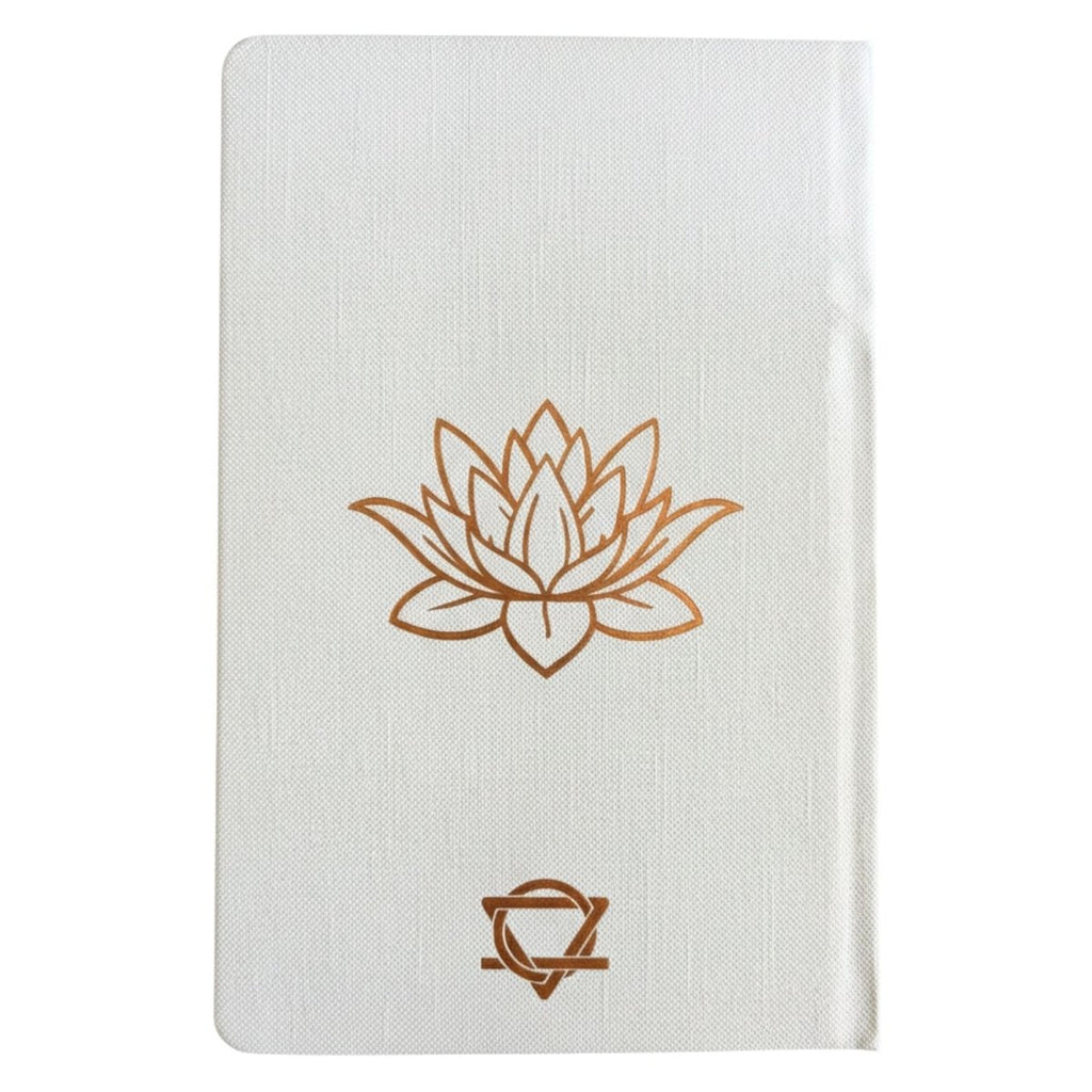White Wellness Journal - 120 pages - Rose Gold Tree of LifeWellness & Gratitude NotebooksHeart Notes