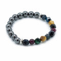 Faceted Gemstone Bracelet - Magnetic RainbowFaceted Gemstone BraceletsHeart Notes