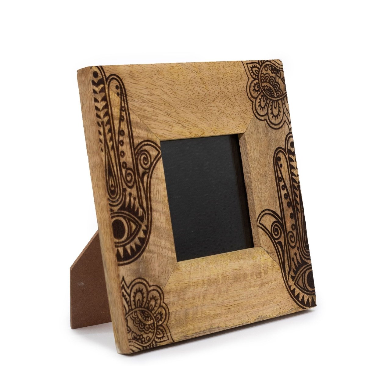 Small Mango Wood Picture Framel (for 10x10cm) 20x20x2cm - Hansa - BlackMango Wood Picture FramesHeart Notes
