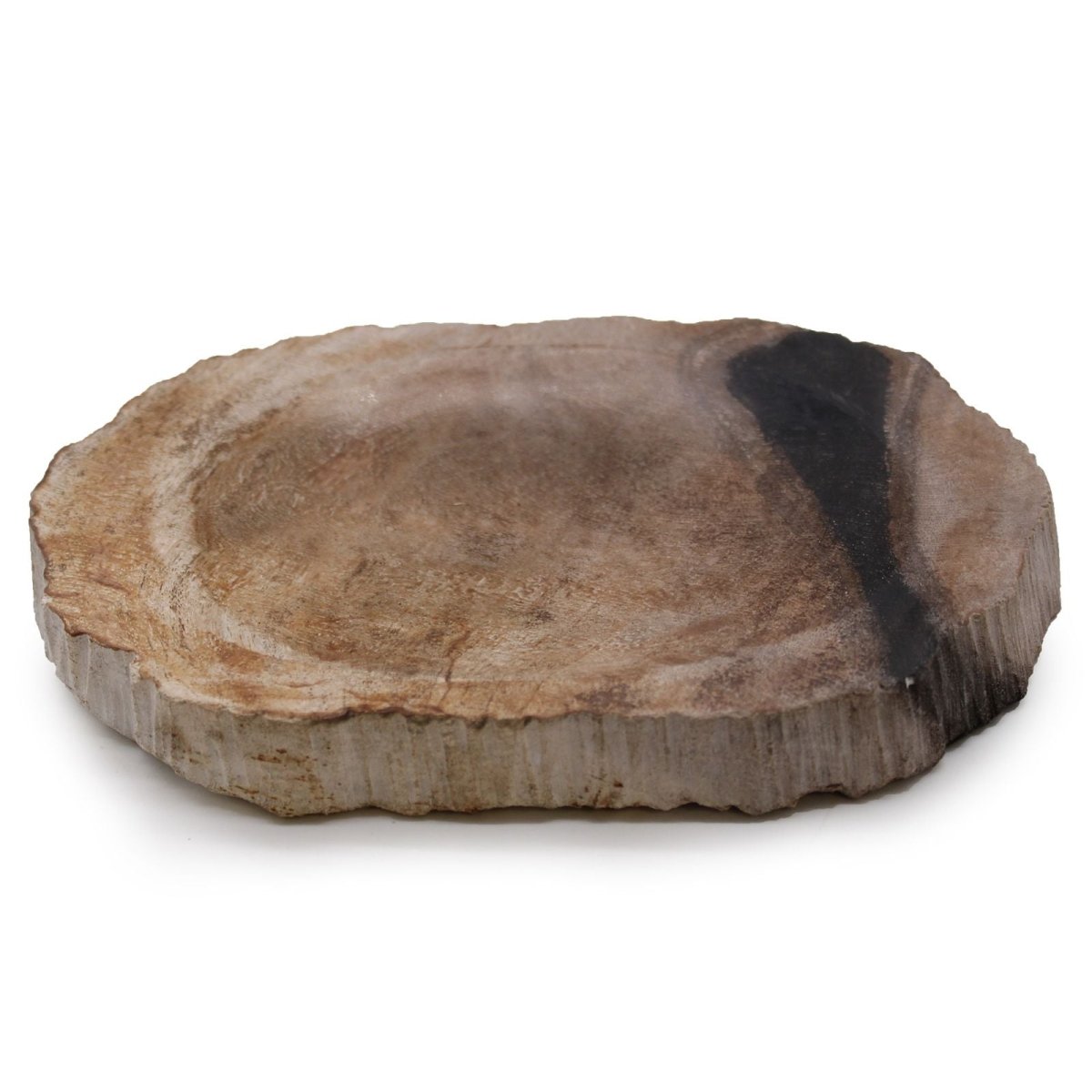 Petrified Wood Brown/Black Soap DishStone Soap DishesHeart Notes