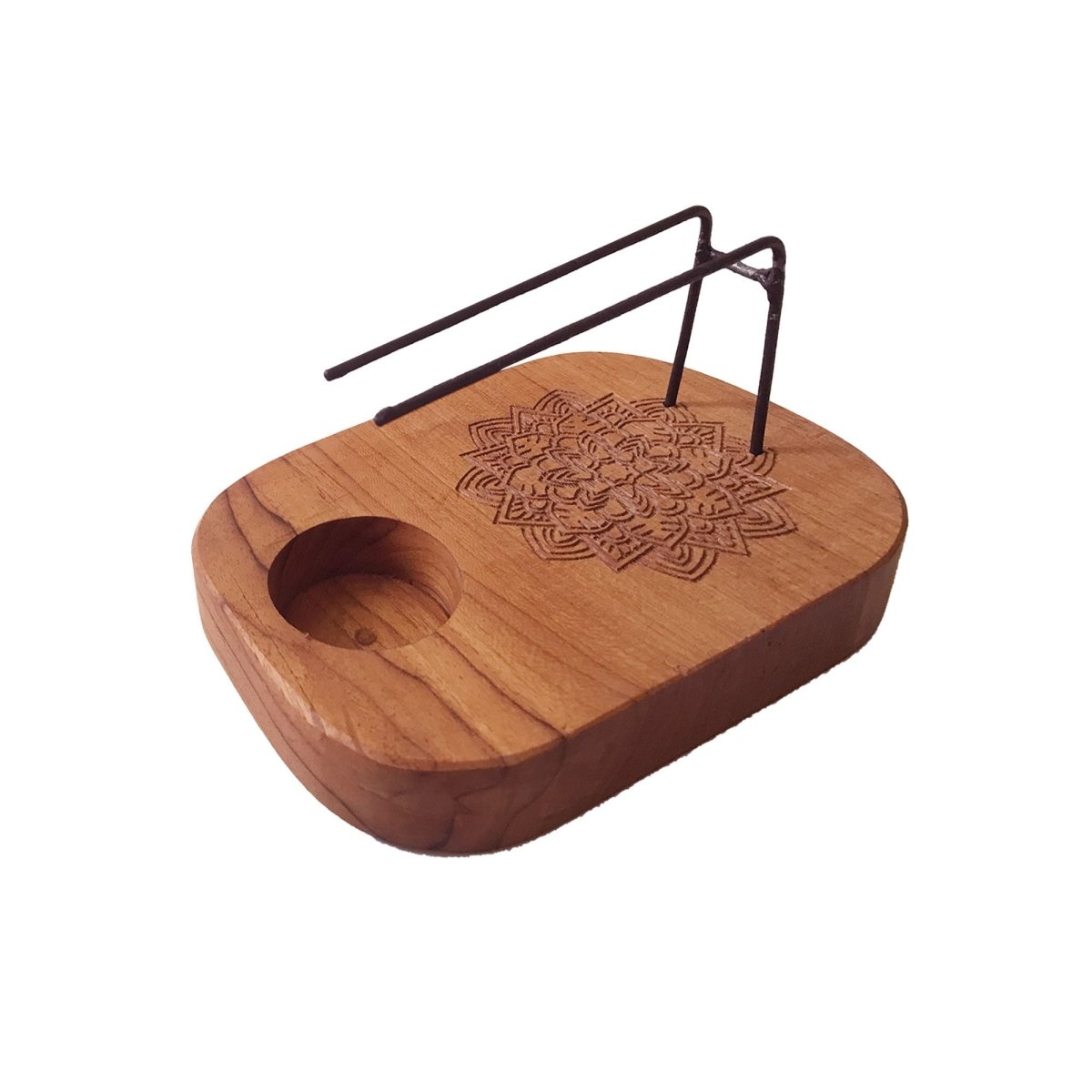 Palo Santo Heater - Teak Wood - Mandala DesignPalo Santo HeatersHeart Notes