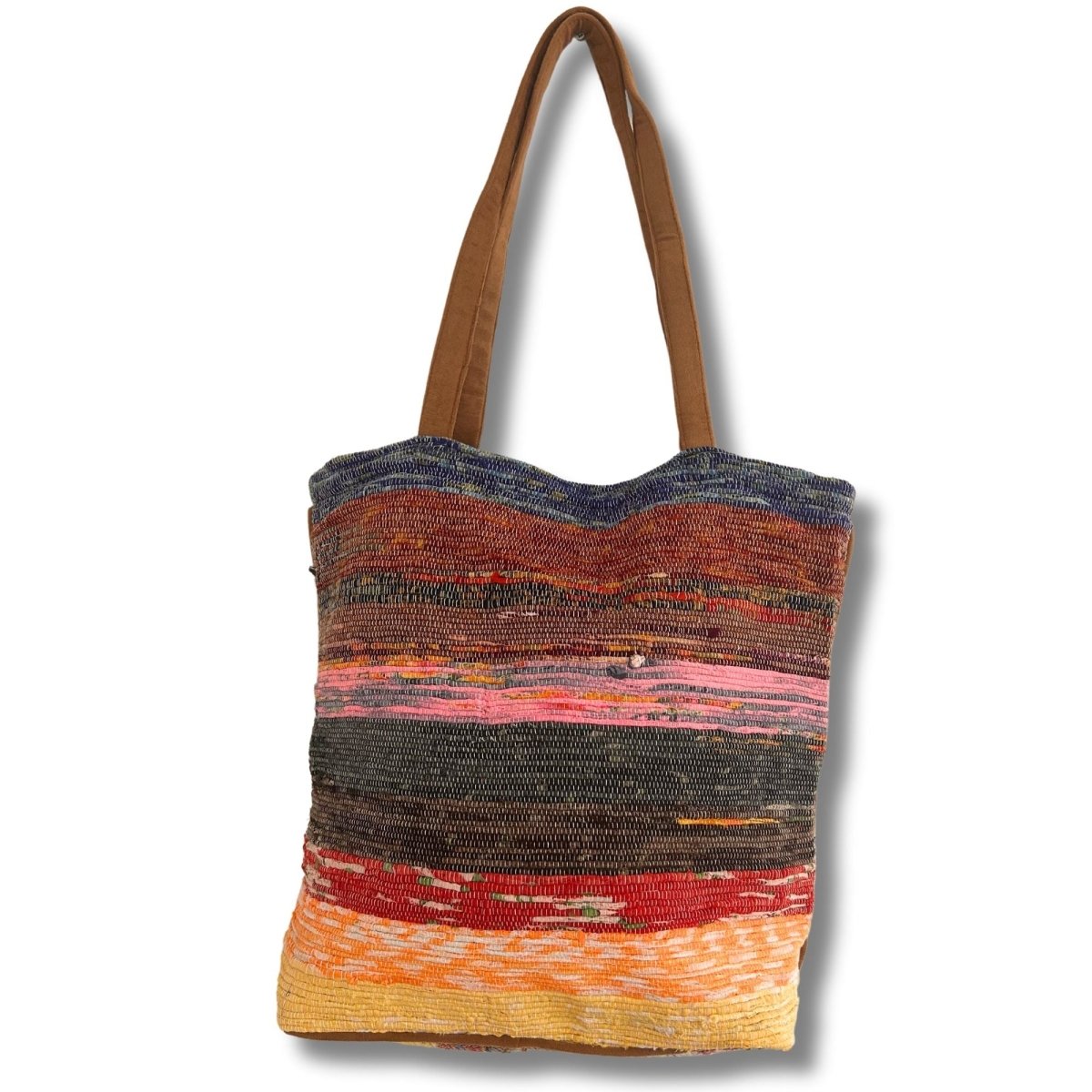 Recycled Big Rug Bag - Shades of LavenderRecycled Big Rug BagHeart Notes