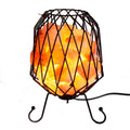 Mesh Salt Rock Brazier,Pink Salt Chunks, Cable & BulbSalt Rock Brazier SetsHeart Notes