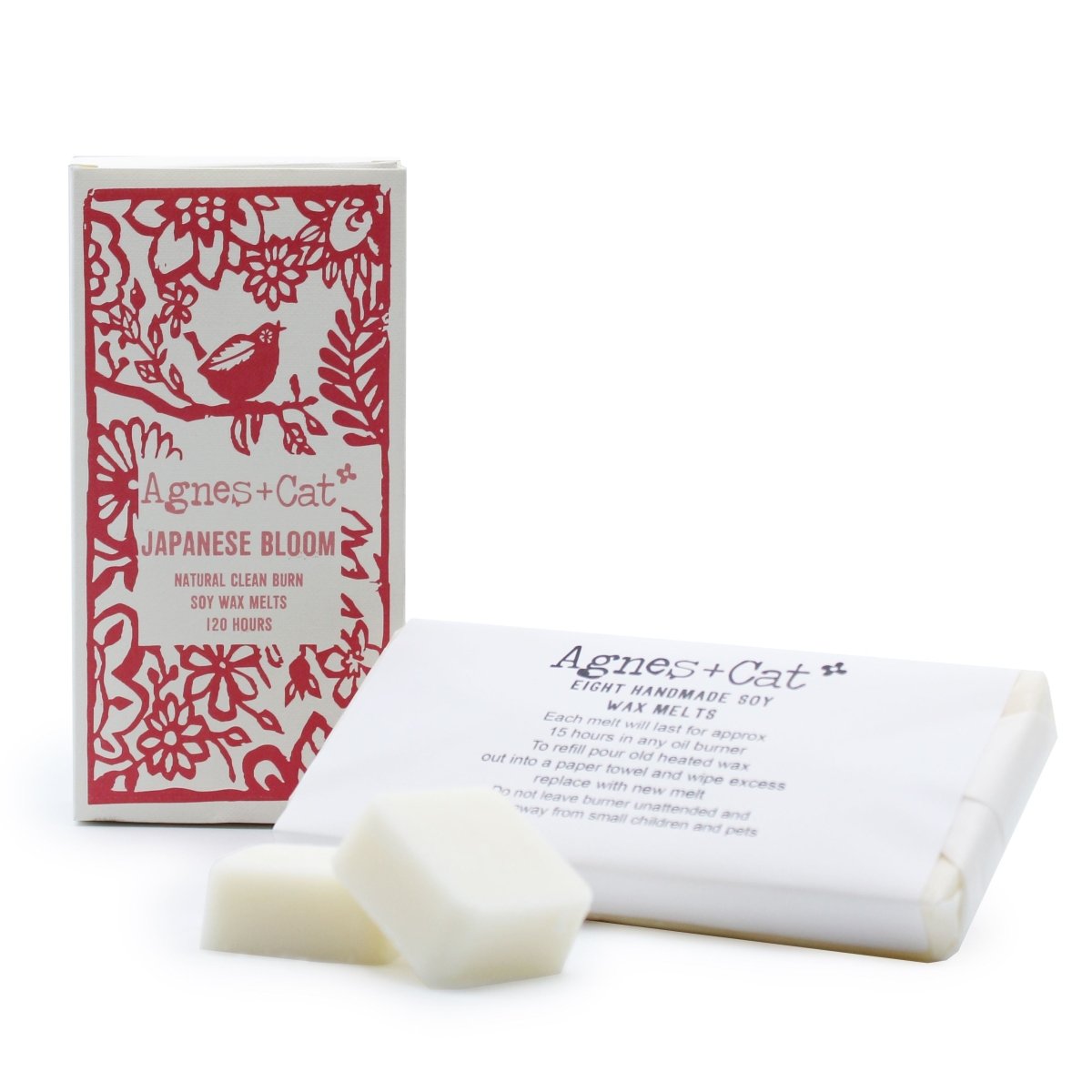 Agnes + Cat Box of 8 Wax Melts - Japanese BloomAgnes + Cat Soy Wax MeltsHeart Notes