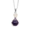 Gemstone Healing Hands Pendant - AmethystGemstone Pendant JewelleryHeart Notes