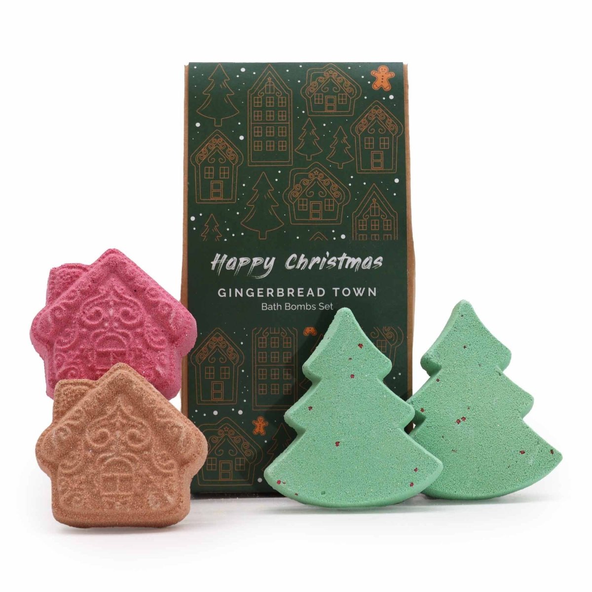 Gingerbread Town Christmas Bath Bomb Gift PackChristmas Bath Bomb Gift PackHeart Notes
