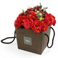 Soap Flower Bouquet - Red Rose & CarnationLuxury Soap FlowersHeart Notes
