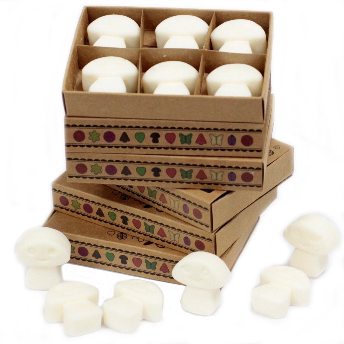 Box of 6 Wax Melts - White MuskNatural Soy Wax MeltsHeart Notes