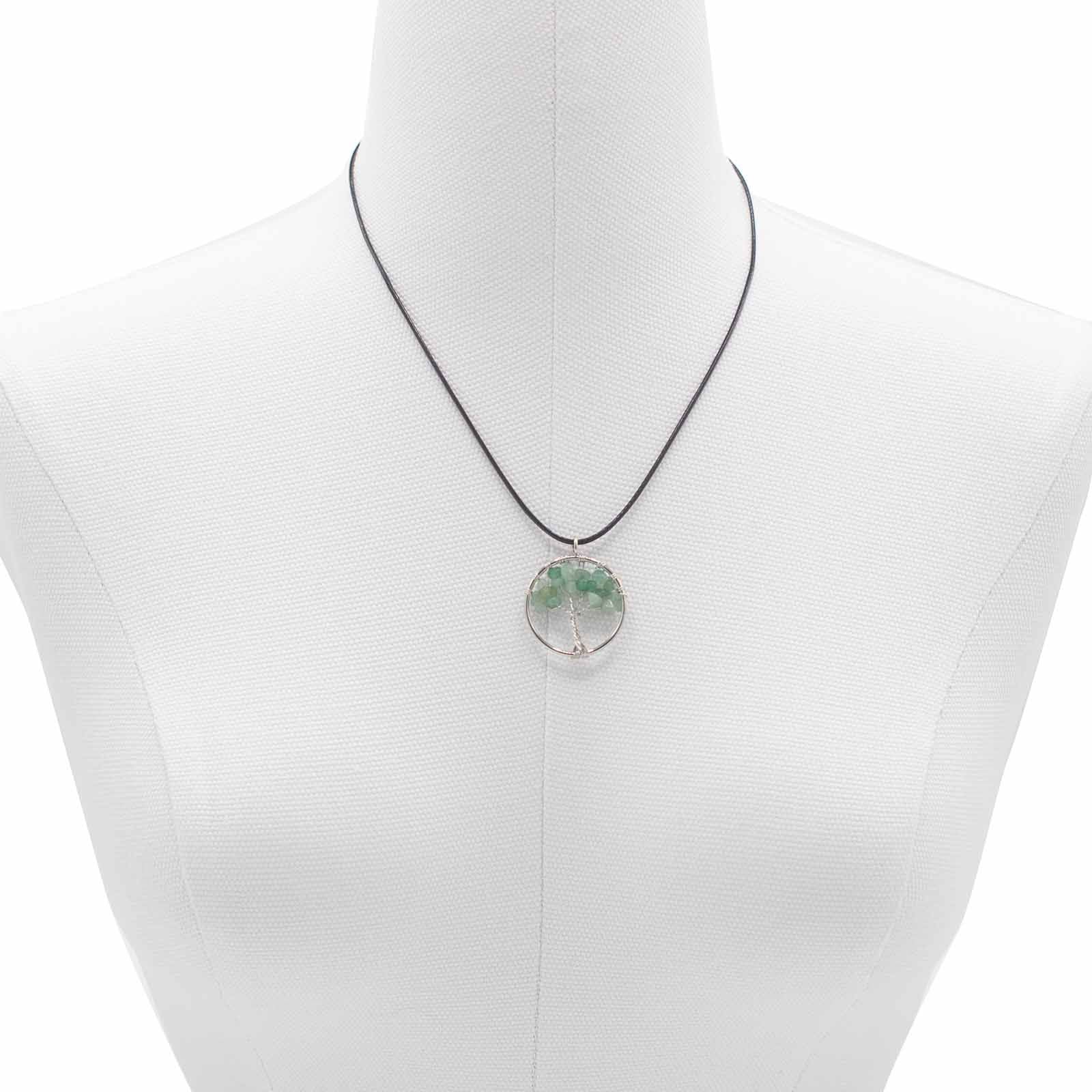 Tree of Life Pendant - JadeGemstone Pendants - Tree of LifeHeart Notes