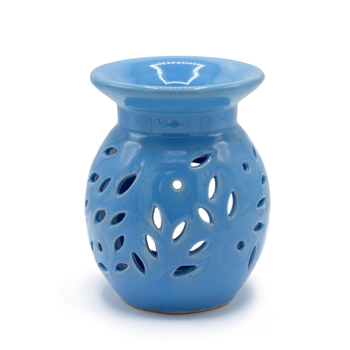 Floral Oil Burner - BlueVarious Shaped Ceramic Oil BurnersHeart Notes
