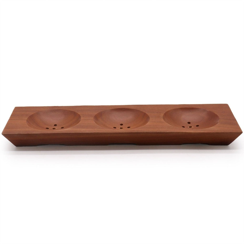 Three Bay Mahogany Soap DishClassic Mahogany Soap DishesHeart Notes