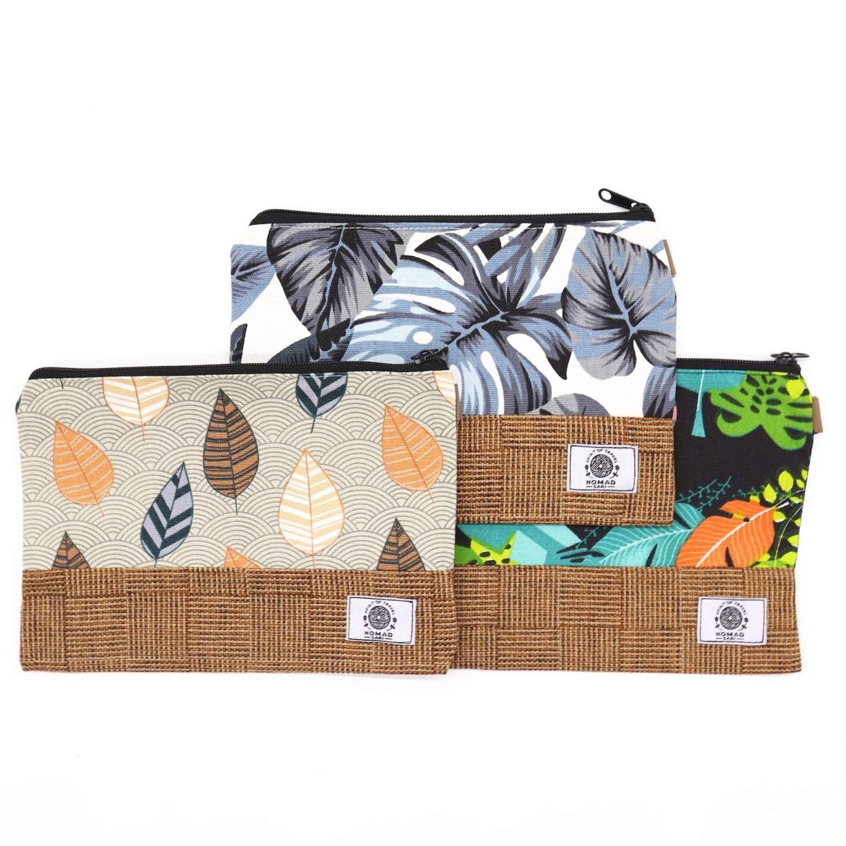 Large Luxury Tropical Pouches - (assorted designs) - 26x17cmNomad - Sari Bags & PouchesHeart Notes
