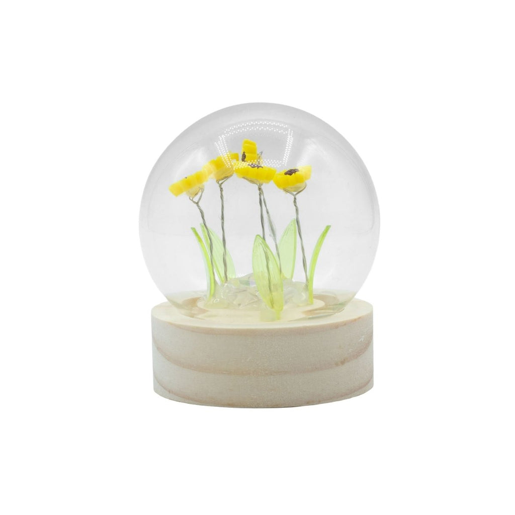 Floral Glow Garden Dome - 5 Sunflowers - LED BatteryFloral Glow Garden DomeHeart Notes