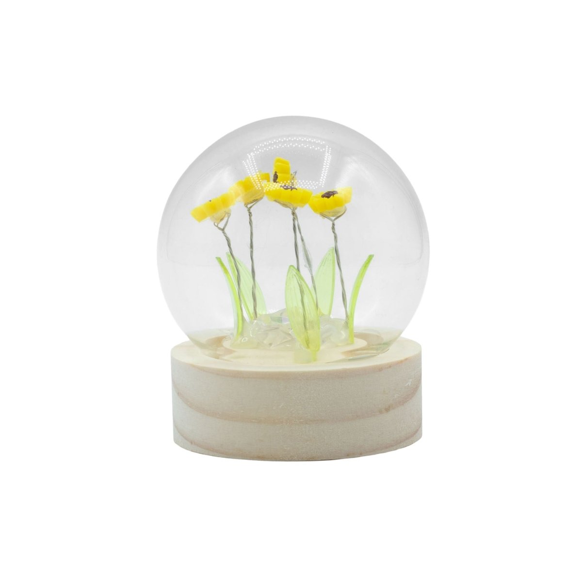 Floral Glow Garden Dome - 5 Sunflowers - LED BatteryFloral Glow Garden DomeHeart Notes
