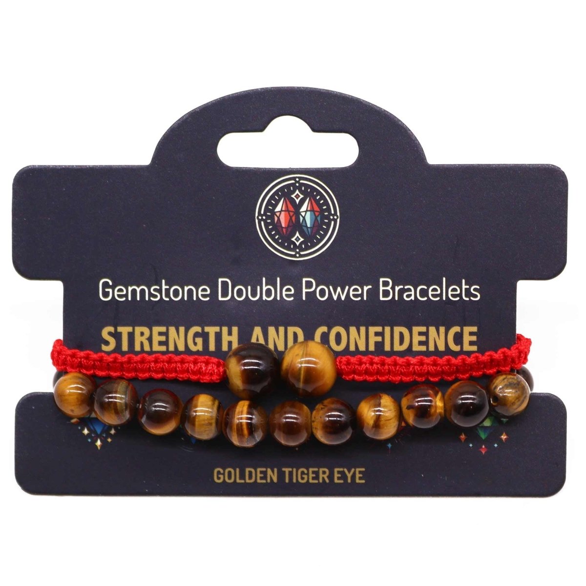 Gemstone Double Power Bracelets - Tiger EyeGemstone Double Power BraceletsHeart Notes