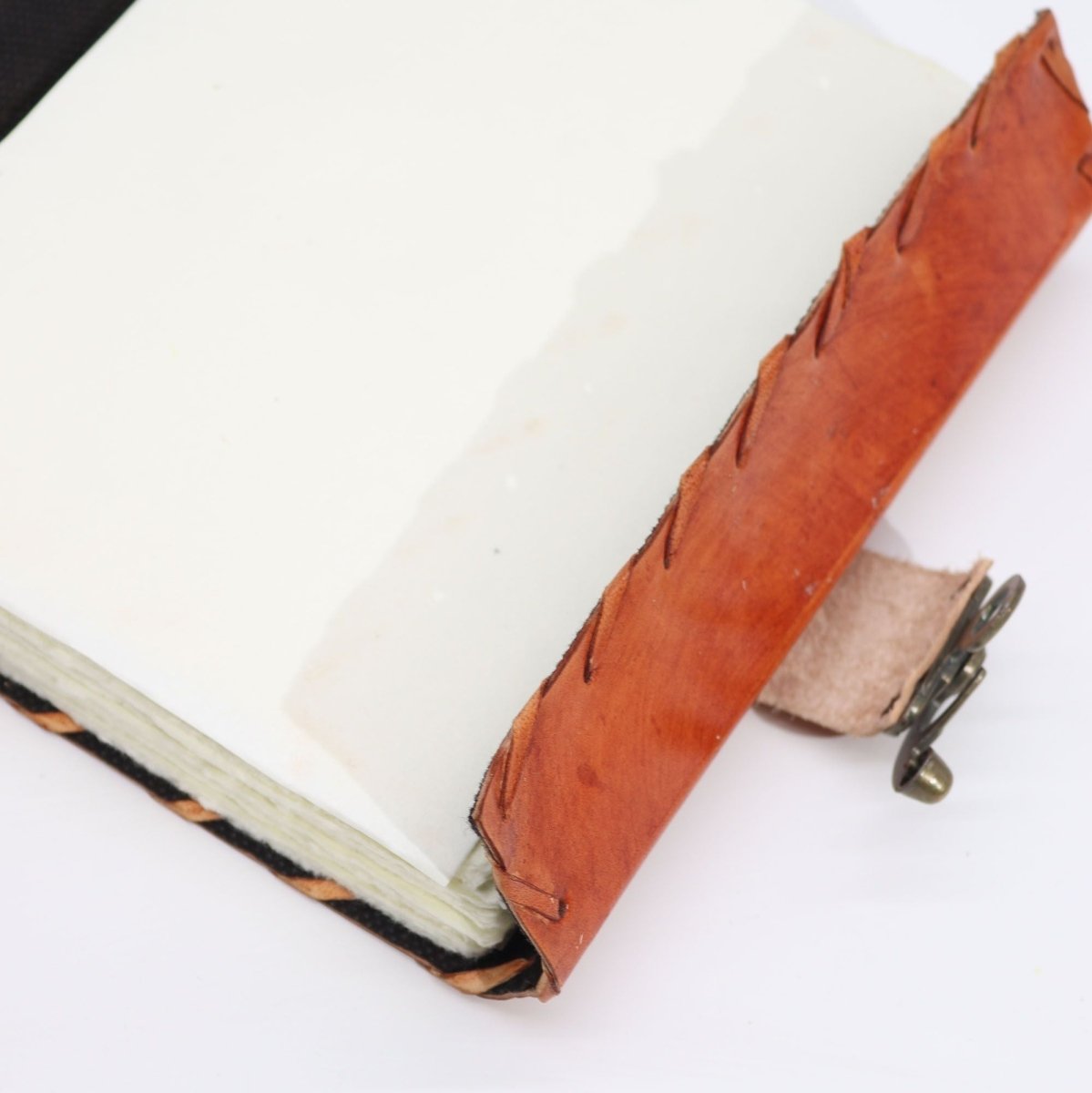 Light Brown Tan Book - Evil Eye Decor - 160 Deckle Edges Pages - 20x15cmLeather Notebooks – Vintage Style JournalsHeart Notes
