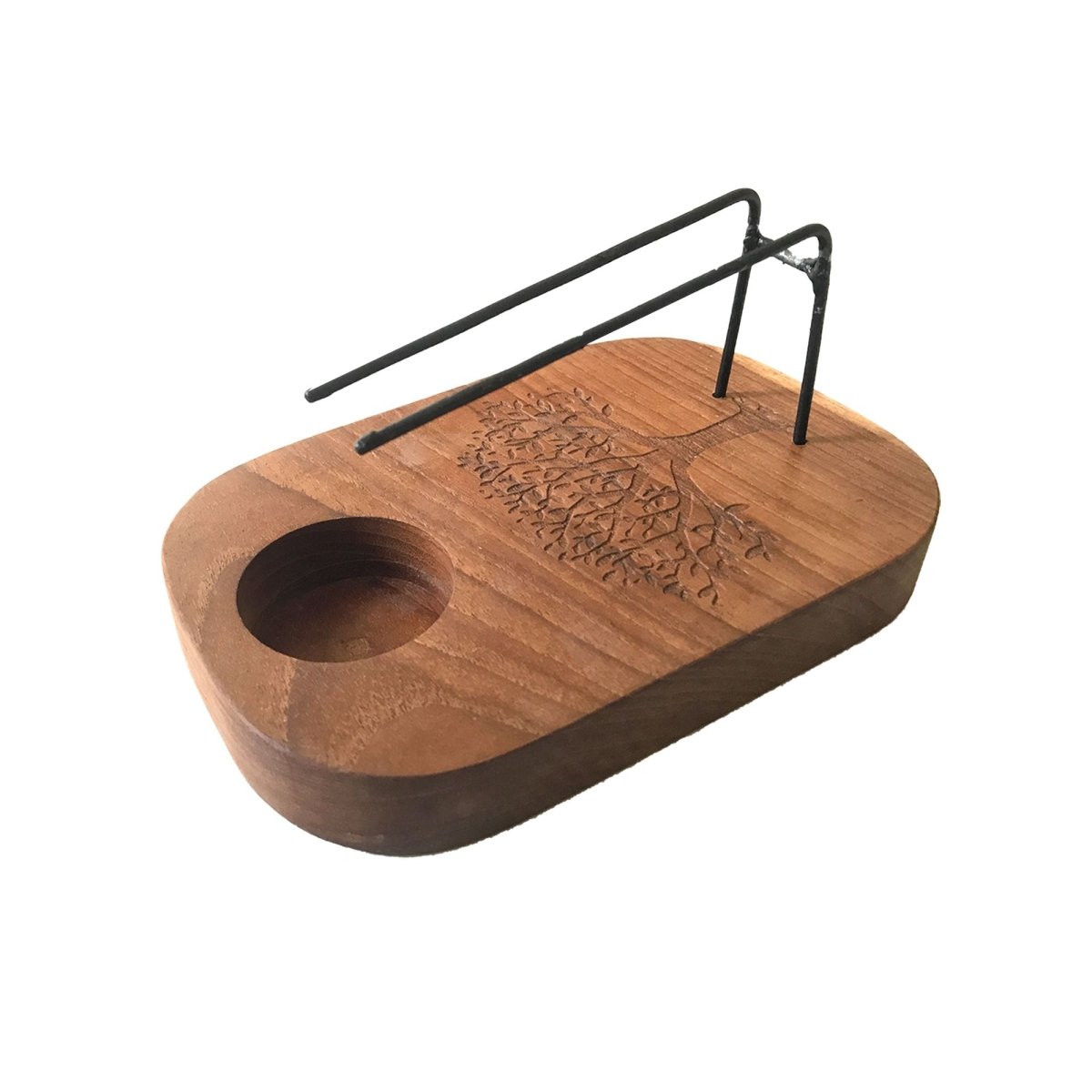Palo Santo Heater - Teak Wood - Tree of Life DesignPalo Santo HeatersHeart Notes