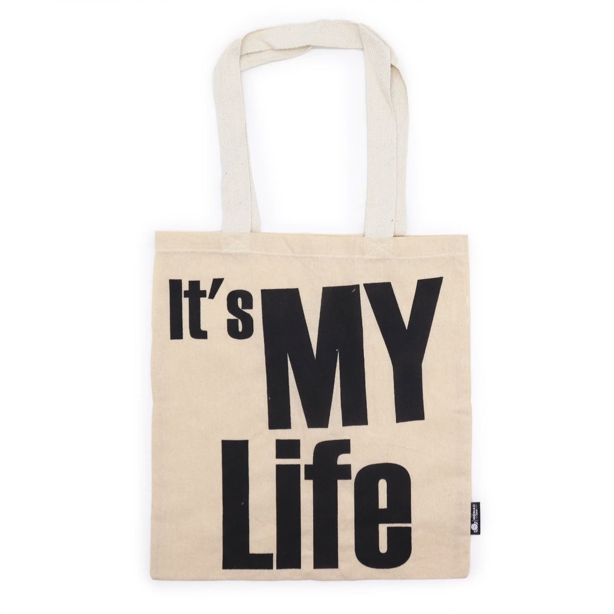 Iconic Basic Tote Bag - IT's MY LIFE - Natural 4ozNomad Sari Iconic Tote Bags – Basic & ClassicHeart Notes