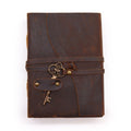 Oiled Leather & Key - 200 pages decle - edged - 13x18cmLeather Notebooks – Vintage Style JournalsHeart Notes
