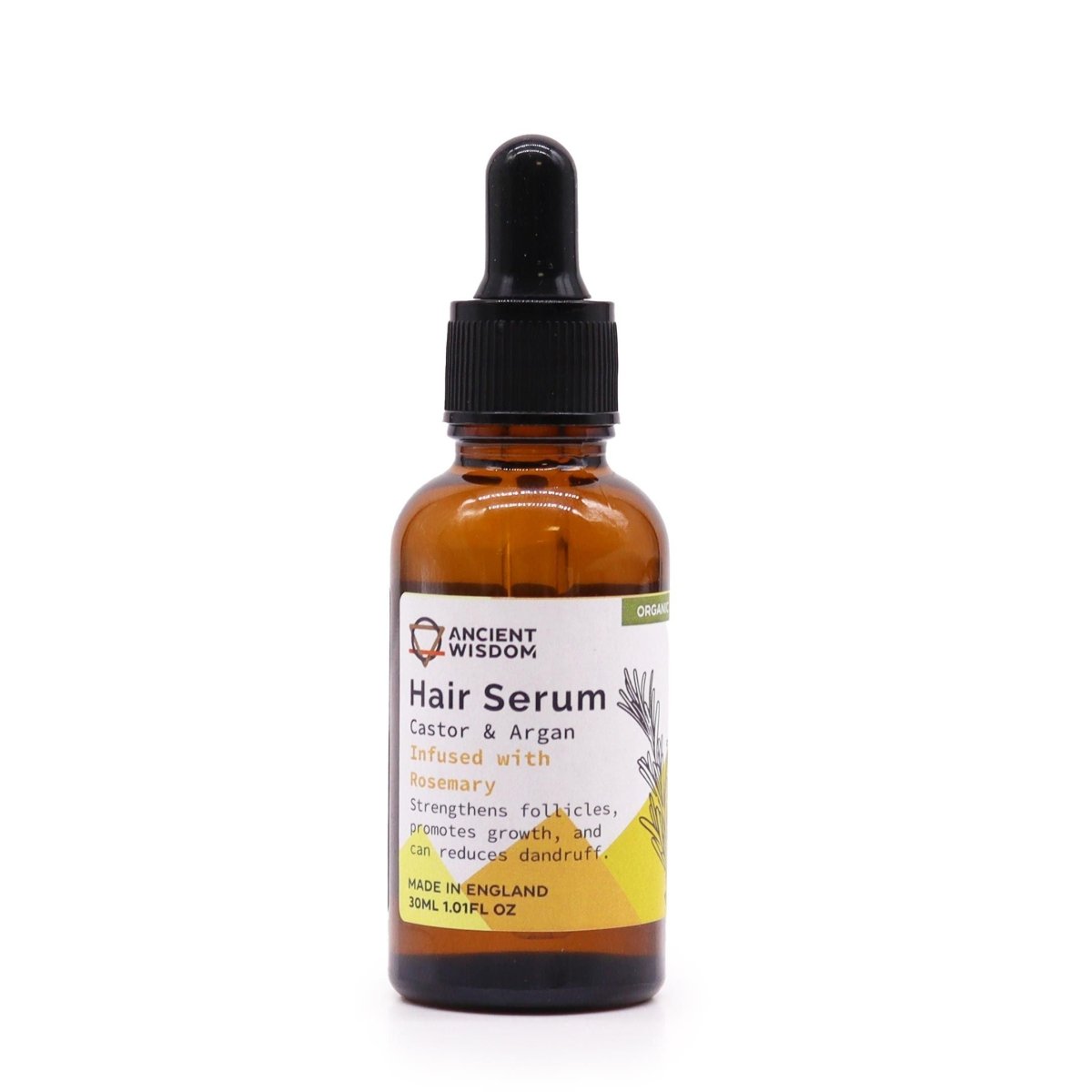 Organic Hair Serum 30ml - RosemaryOrganic Hair SerumsHeart Notes