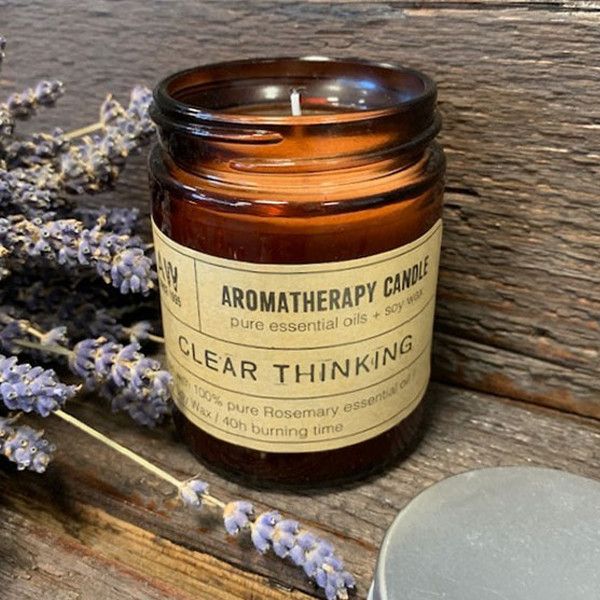 Aromatherapy Candle - Clear ThinkingAromatherapy Soy Wax Candles - 200gHeart Notes