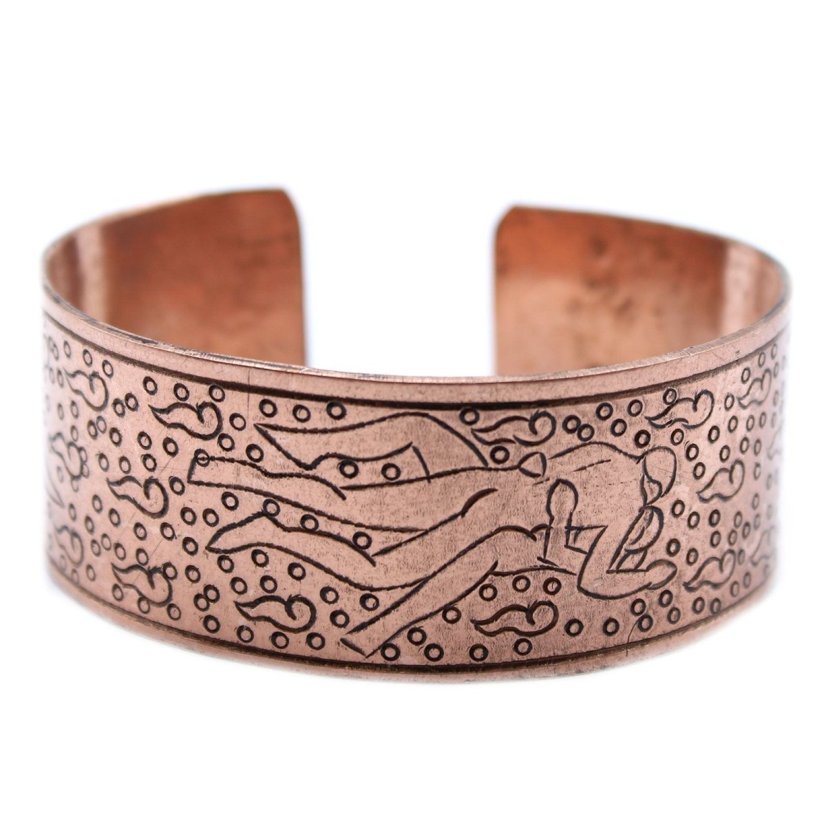 Copper Tibetan Bracelet - KamasutraTibetan Mantra BraceletHeart Notes