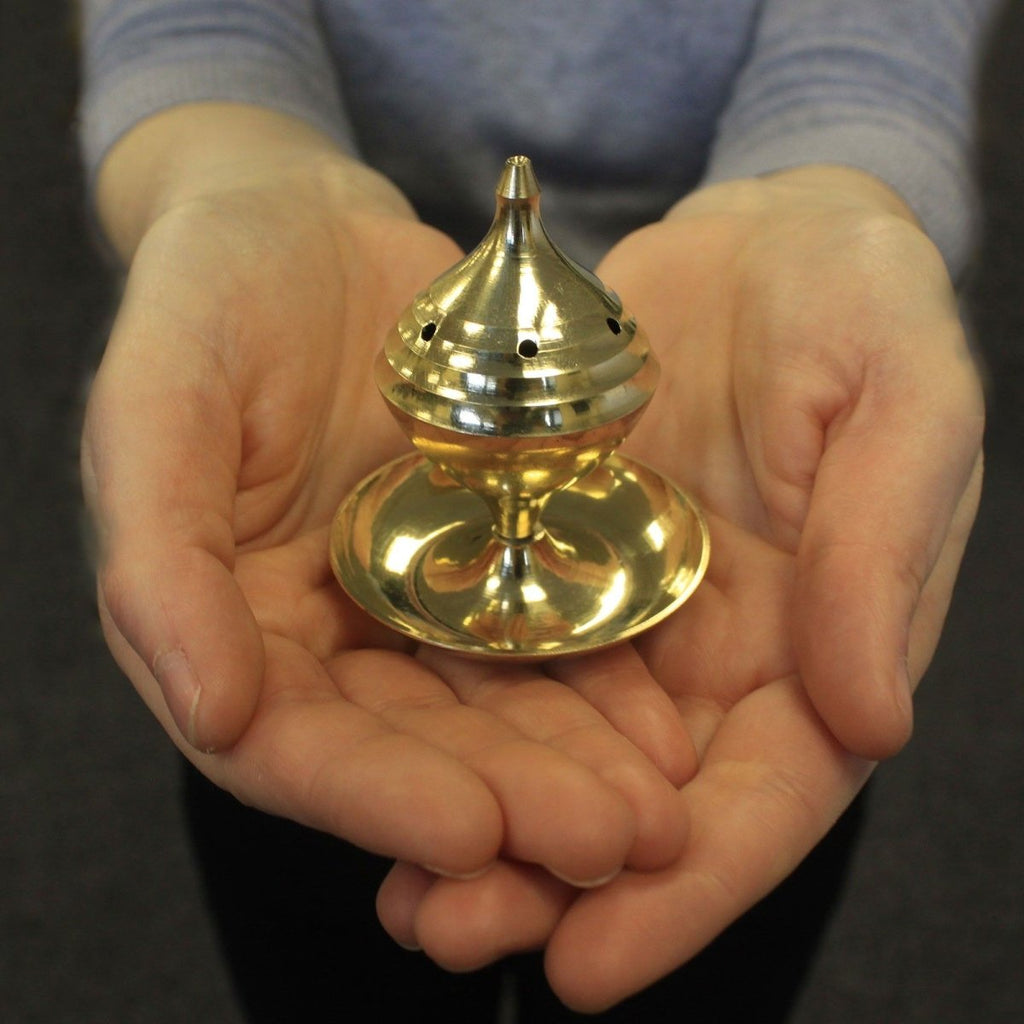 Medium Incense BurnerTraditional Brass Incense BurnersHeart Notes