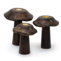 Set of 3 Flat Incense Cone Mushrooms (13cm 12cm 11cm)Incense HoldersHeart Notes