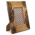Lrg Mango Wood Picture Frame (for 13x18cm) 28x23x2cm - Hansa - BlackMango Wood Picture FramesHeart Notes
