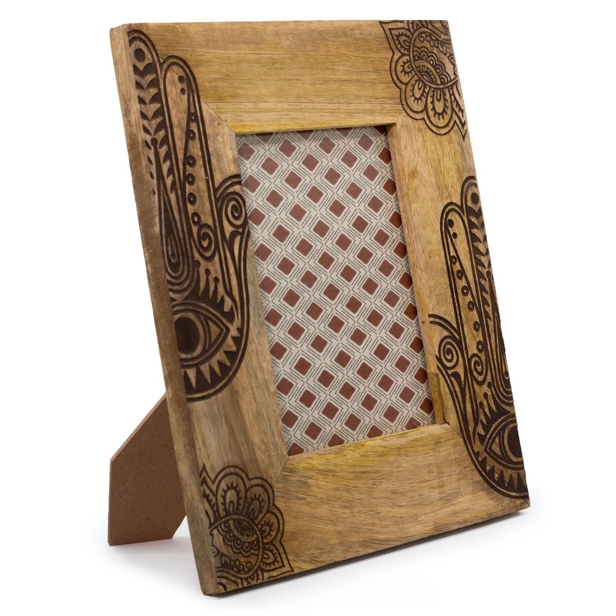 Lrg Mango Wood Picture Frame (for 13x18cm) 28x23x2cm - Hansa - BlackMango Wood Picture FramesHeart Notes