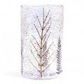 Natural Floral Glass - Tall Vase Candle Holder - Pino - (19x11cm)Natural Floral Glass Candle HoldersHeart Notes