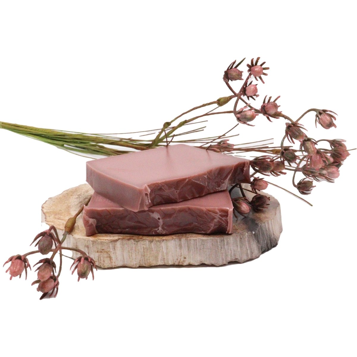 Raspberry Bliss Soap LoafWild & Natural Hand - Crafted Soap 1.3kg and SlicesHeart Notes