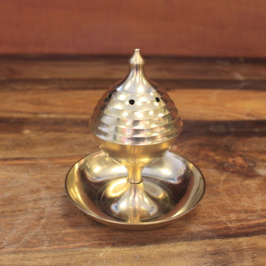 Medium Incense BurnerTraditional Brass Incense BurnersHeart Notes