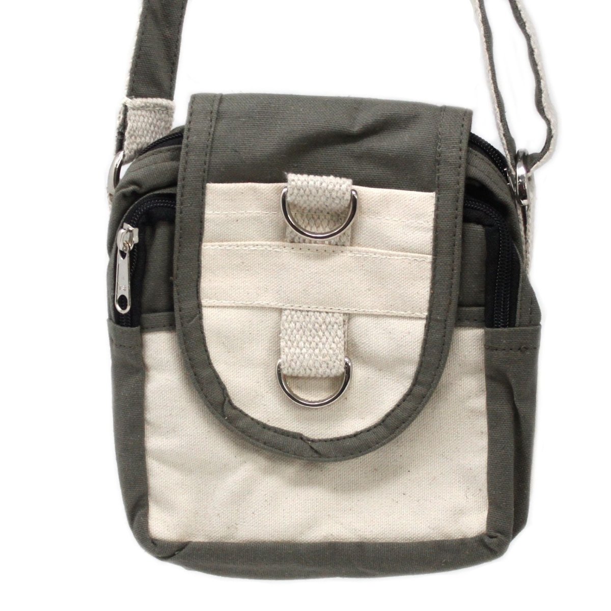 Natural Travel Bag - CharcoalNatural Cotton Travel BagsHeart Notes