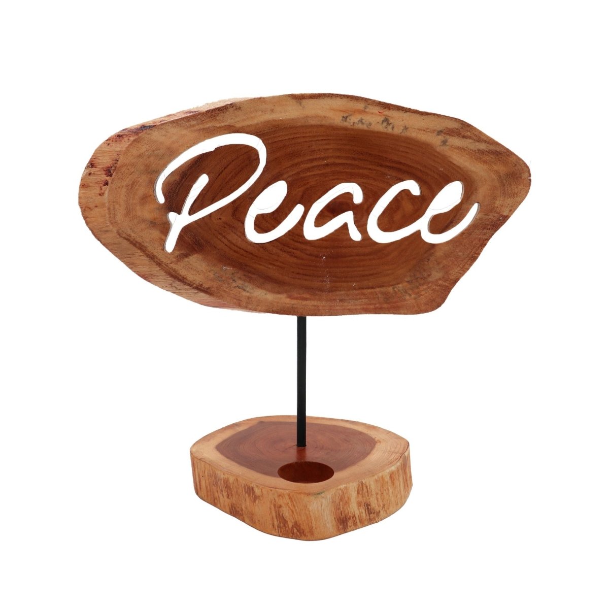 Candle Holder Sign - PeaceCandle Holder SignsHeart Notes
